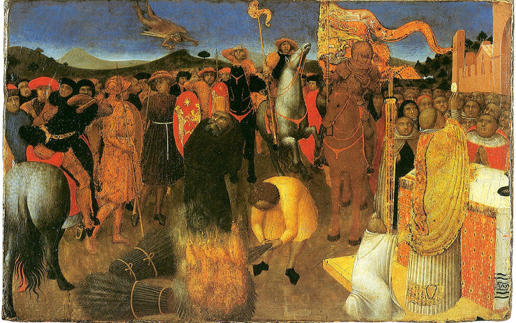 Stefano di Giovanni, Burning of a heretic (1430-32)